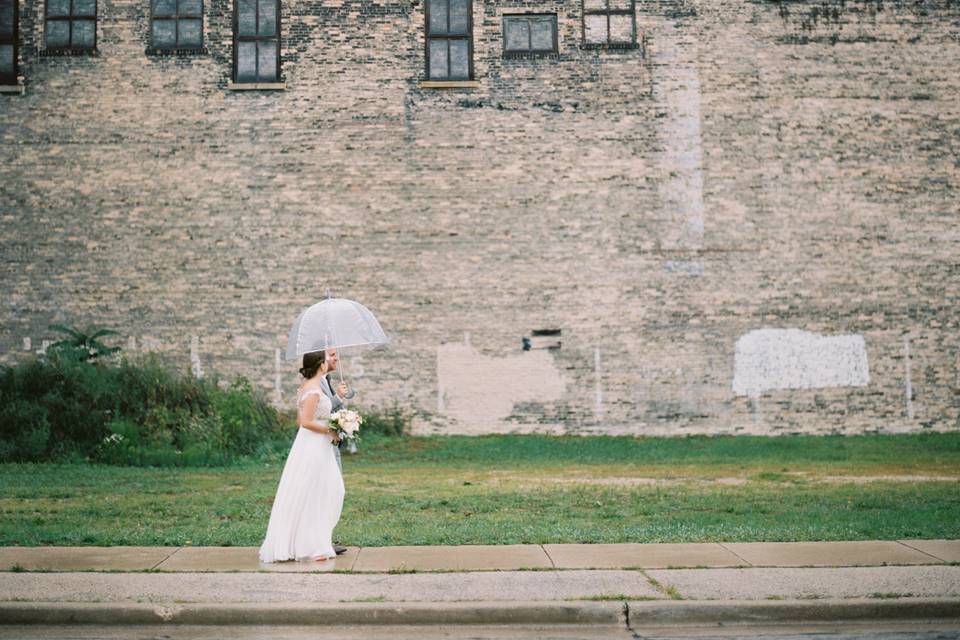 Couple walking