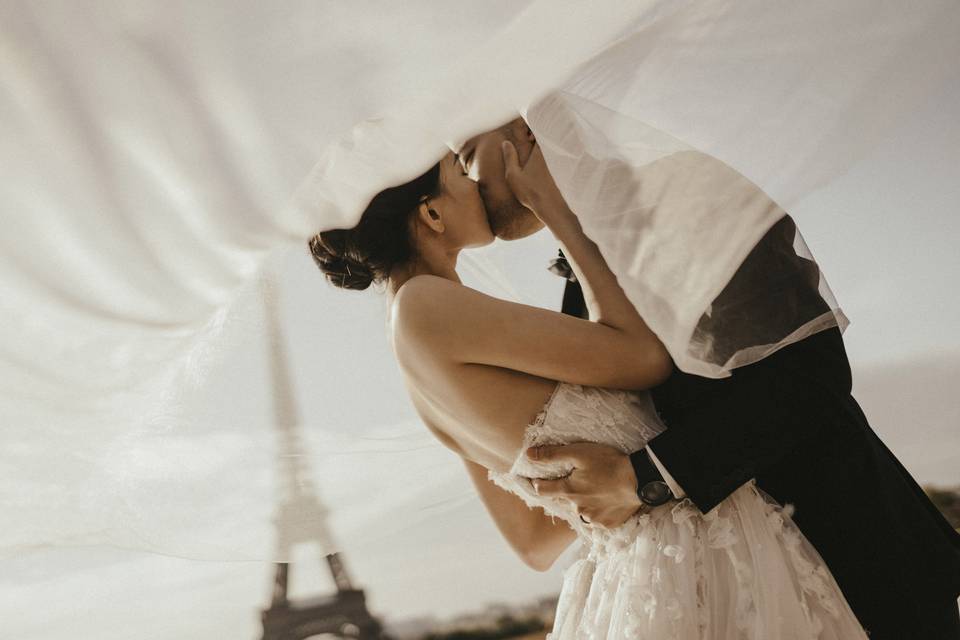 Wedding at Eiffel Tower