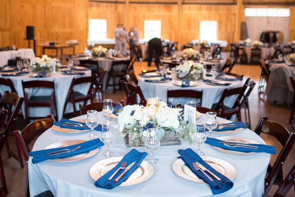 Reception Table Set Up