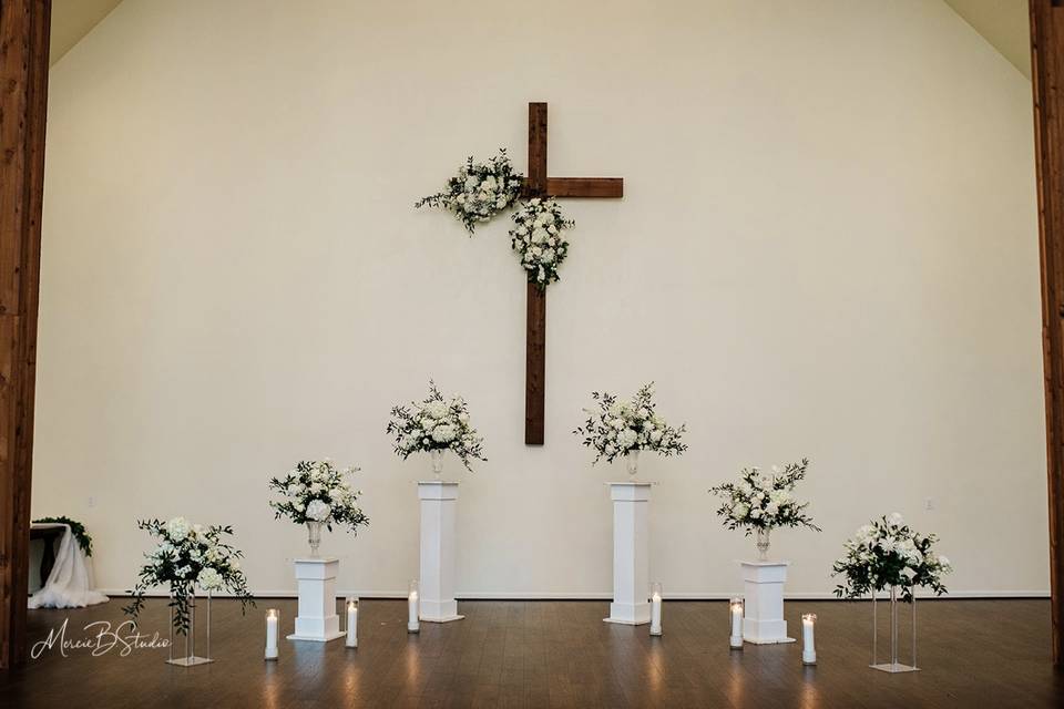 A tiered altar