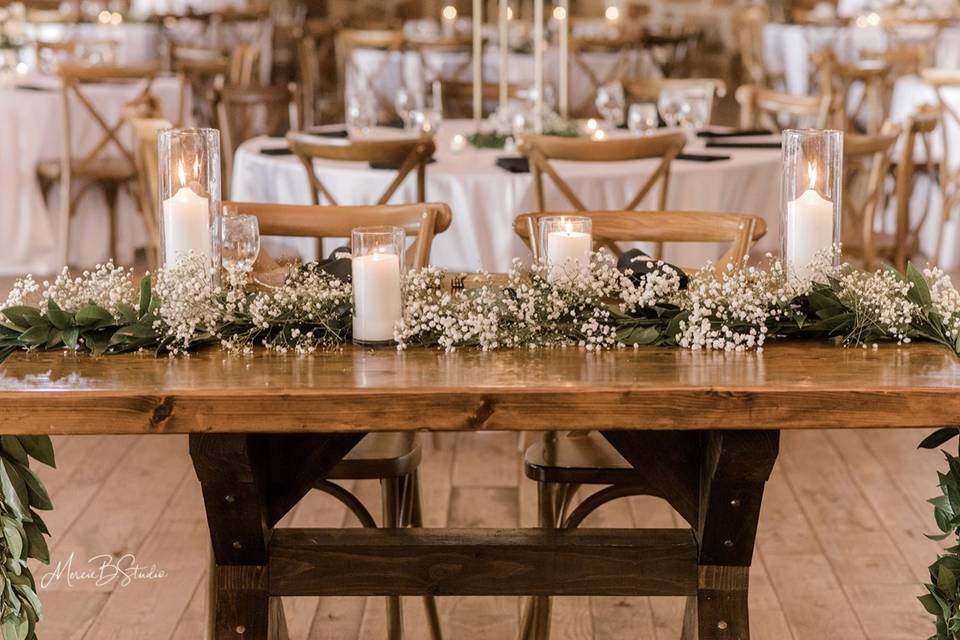 The sweetest sweetheart table