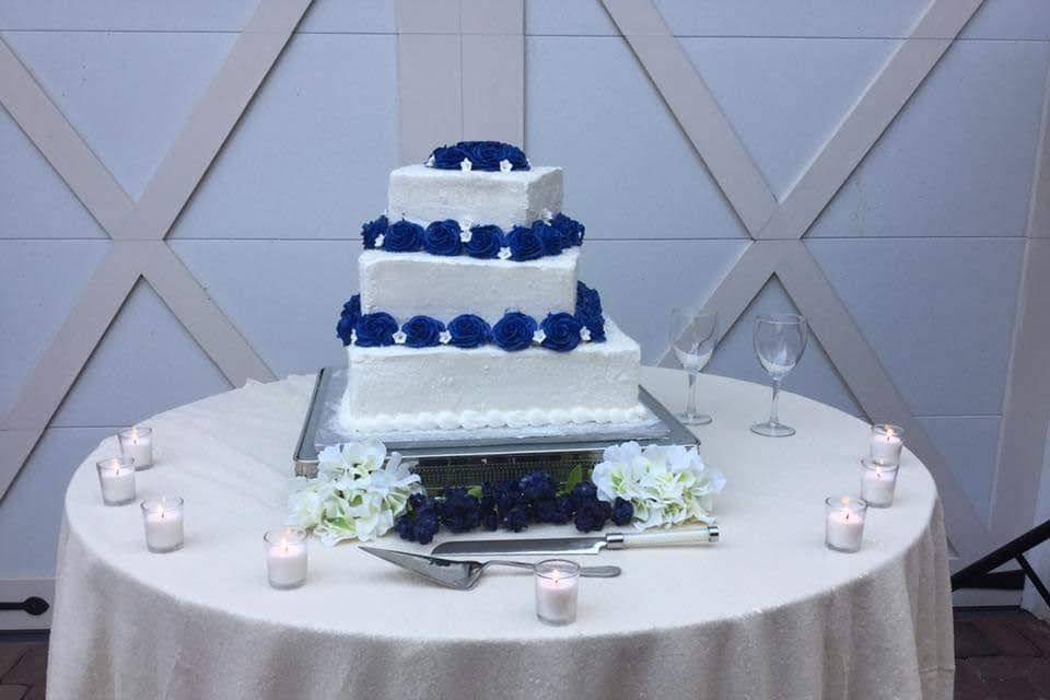 Navy Cake Table