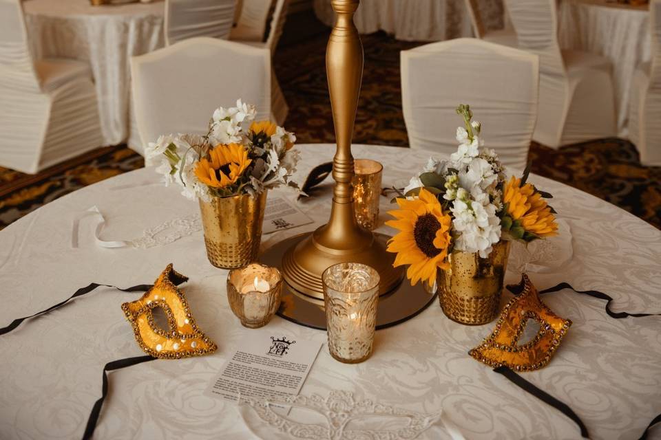 Candelabra centerpiece