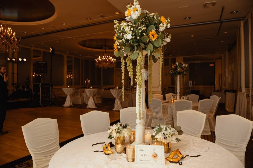 Candelabra centerpiece