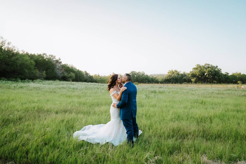 Sunset Bride and Groom Photos