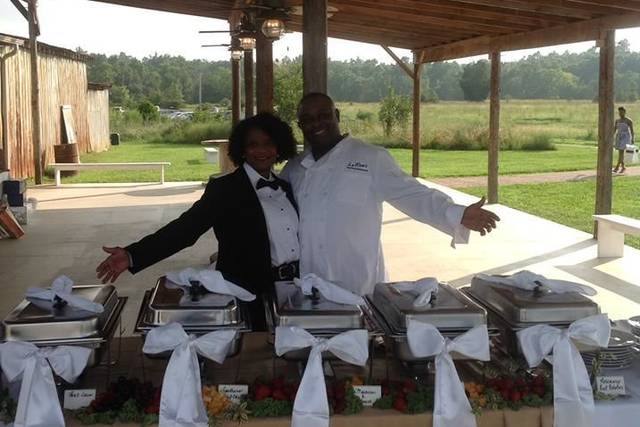 Buffet table