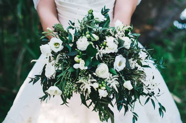 White and Green bouquet