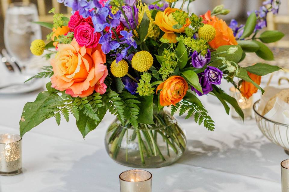 Summer wildflower vase