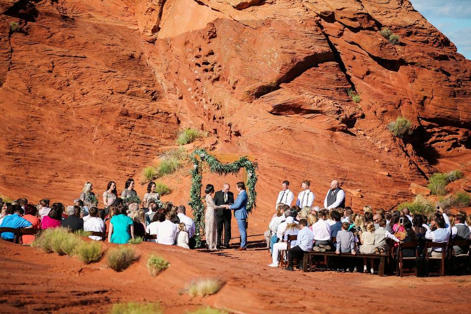 Ceremony at sand hollow