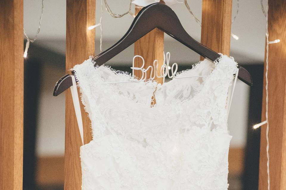 Beautiful wedding gown