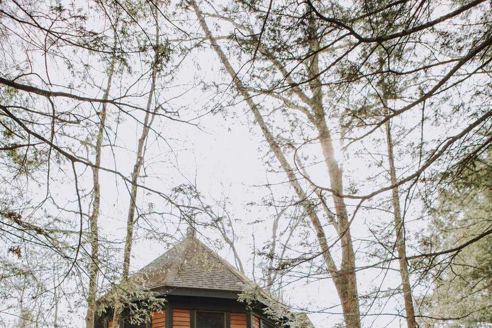 Studio House is a romantic treehouse that many select for their wedding night
