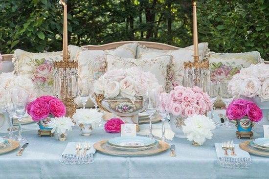 Glam garden wedding