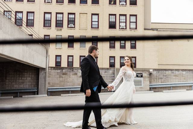 Couple on a park deck
