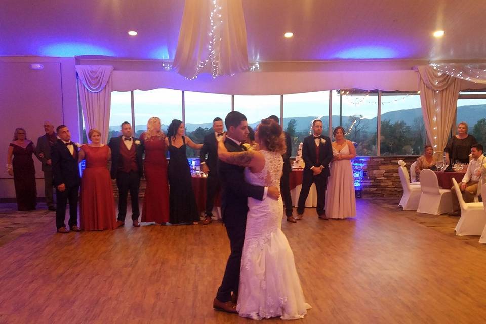 Couple first dance