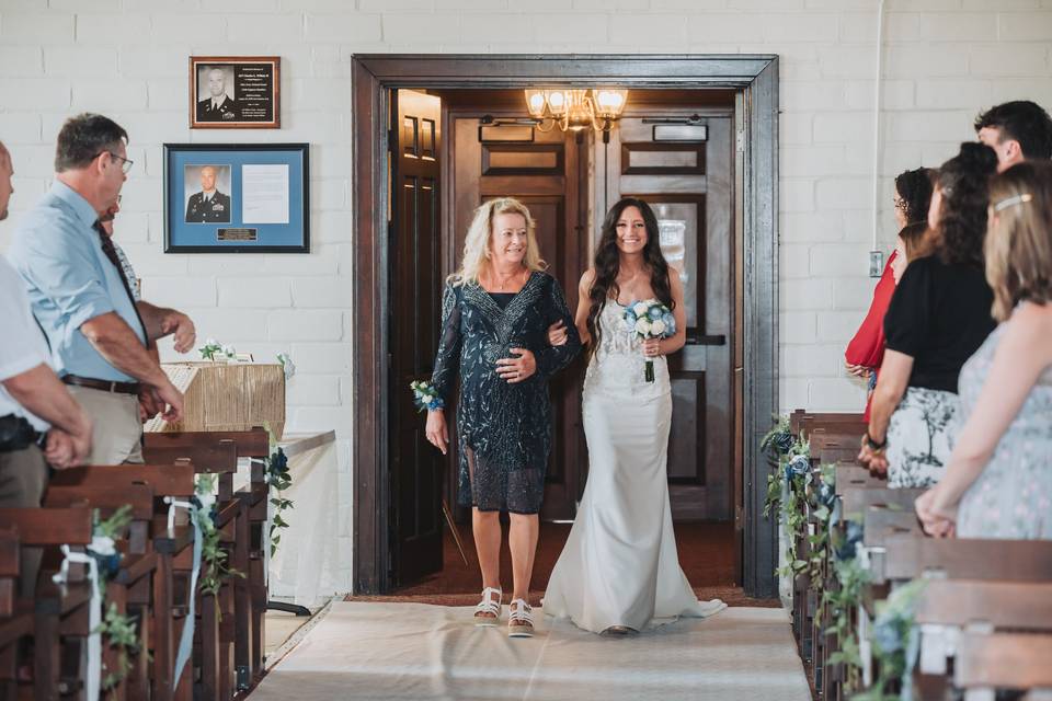 Walk down aisle