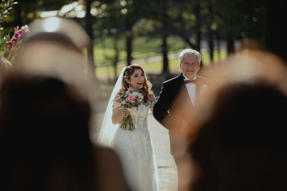 Coming down the aisle