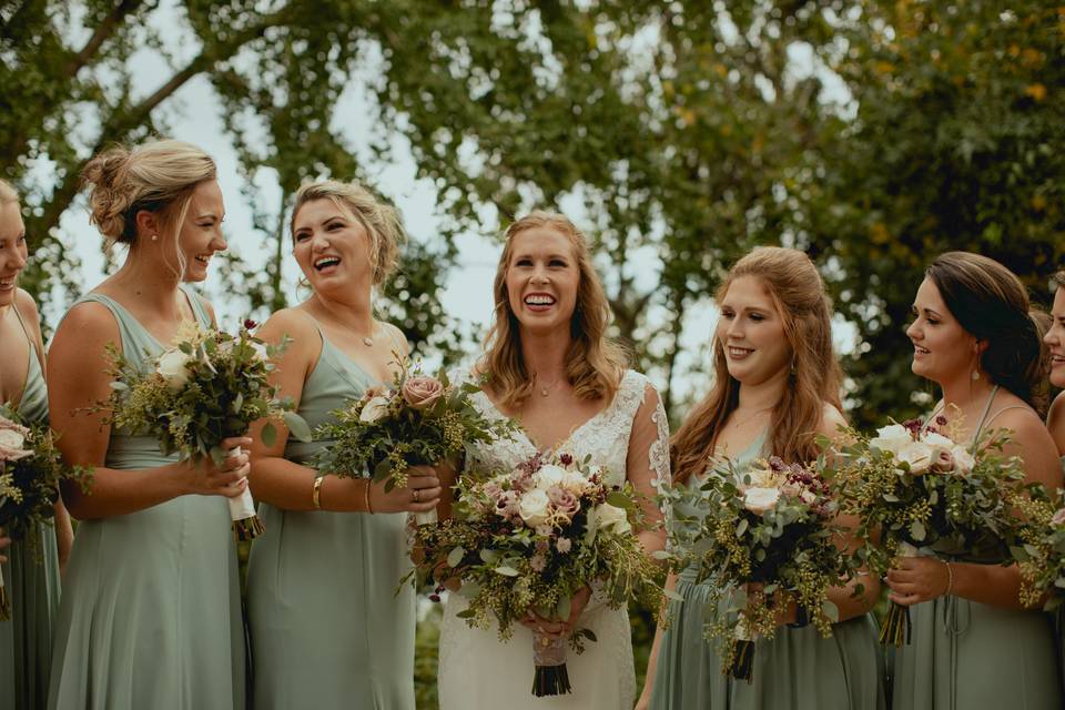Wedding party portraits