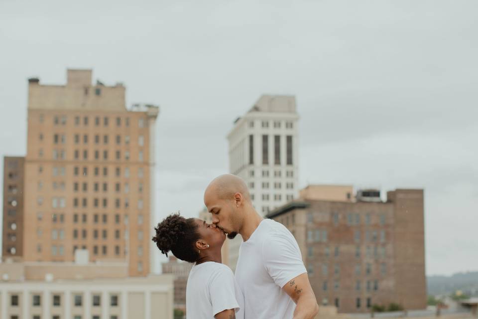 Rooftop kissed