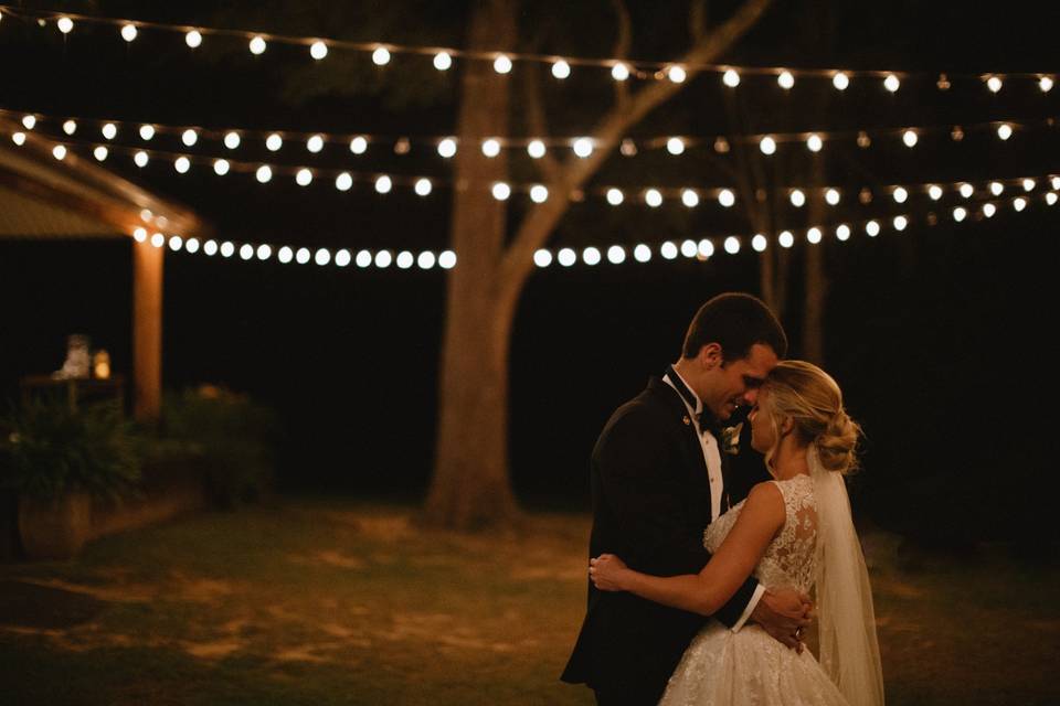 First dance under lights