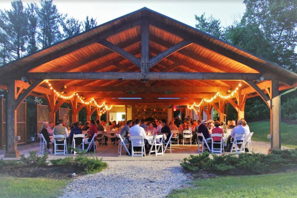 Pavilion at night