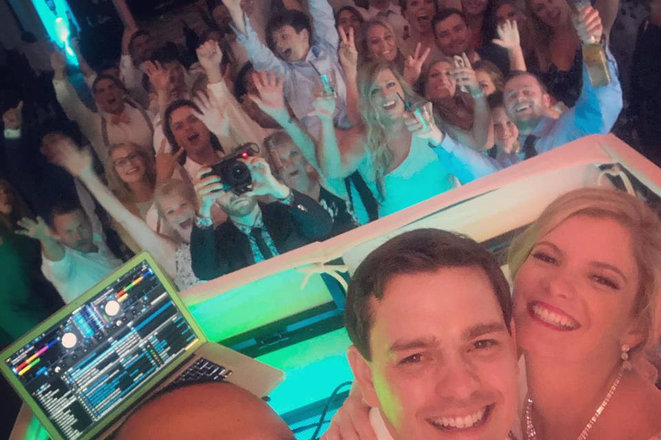 Ali & Steven Crowd Selfie