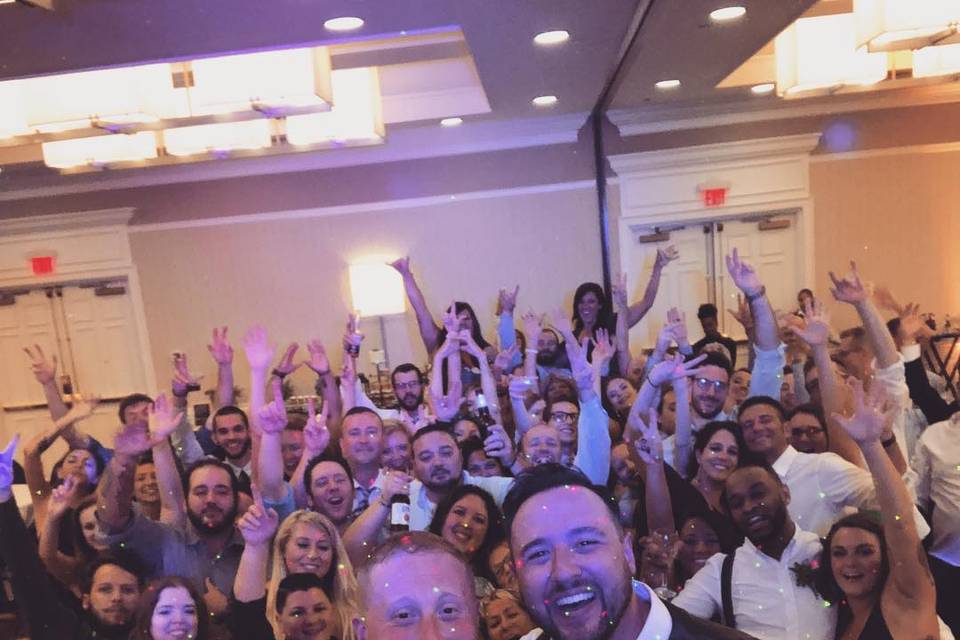 Wedding Crowd Selfie