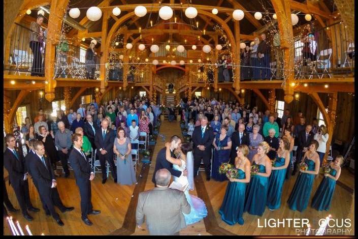 Indoor wedding ceremony