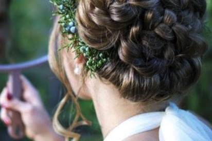 Intricate updo