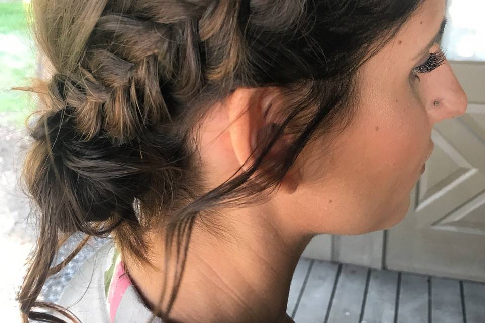 Braided updo