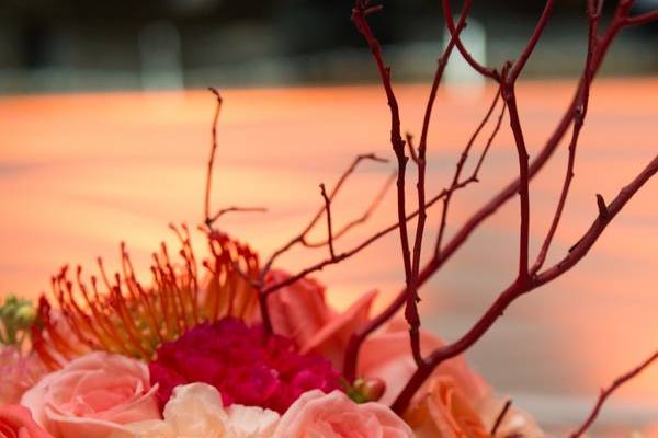 Pink floral arrangement