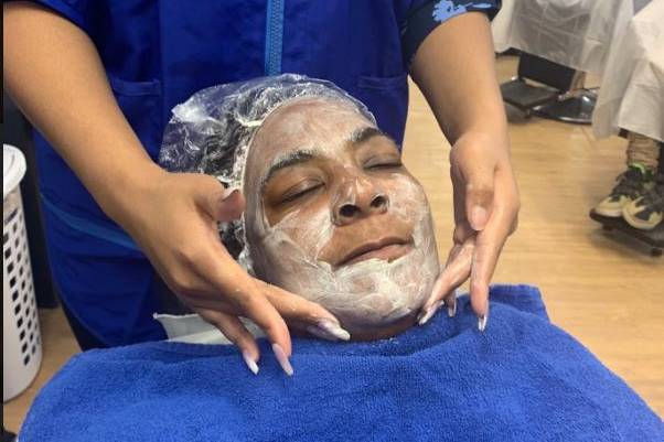 Facial and Hot Towel