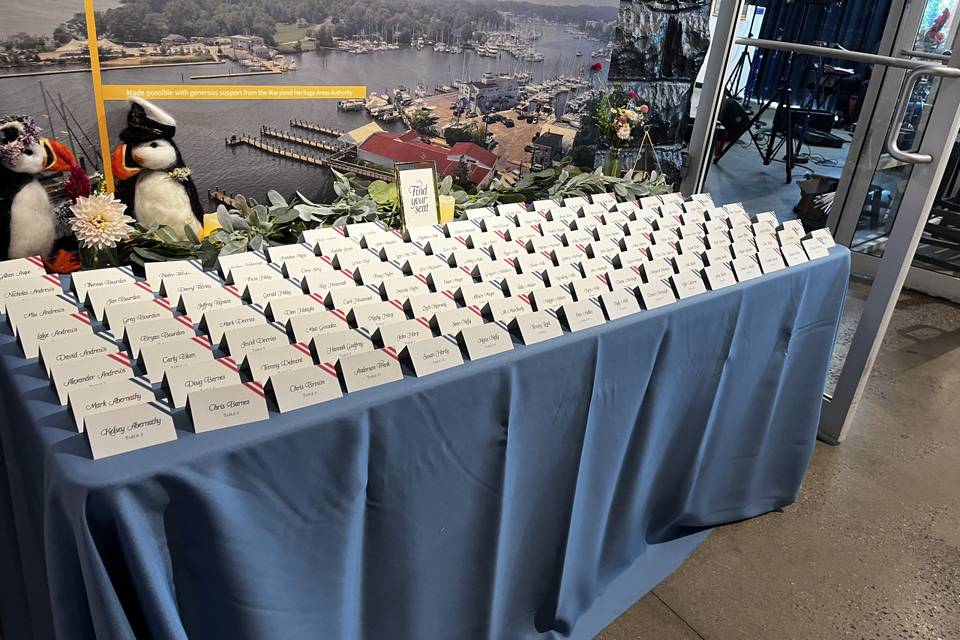 Place Card Table