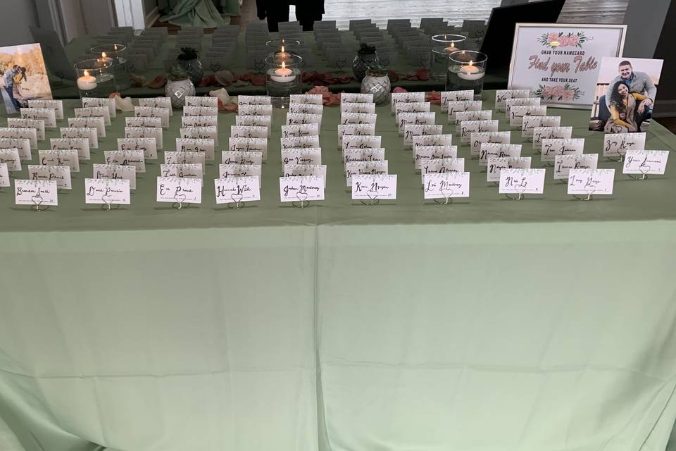 Place Card Table