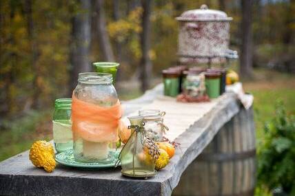 Refreshments on the table