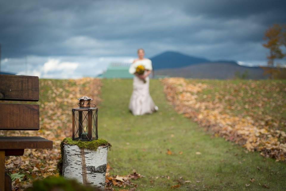 The walk down the aisle