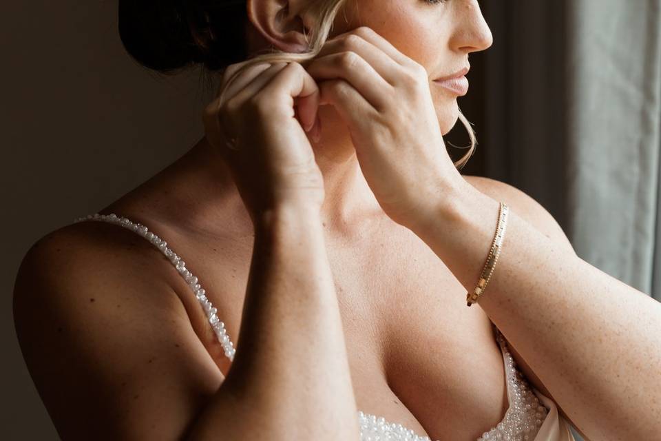 Bride Getting Ready