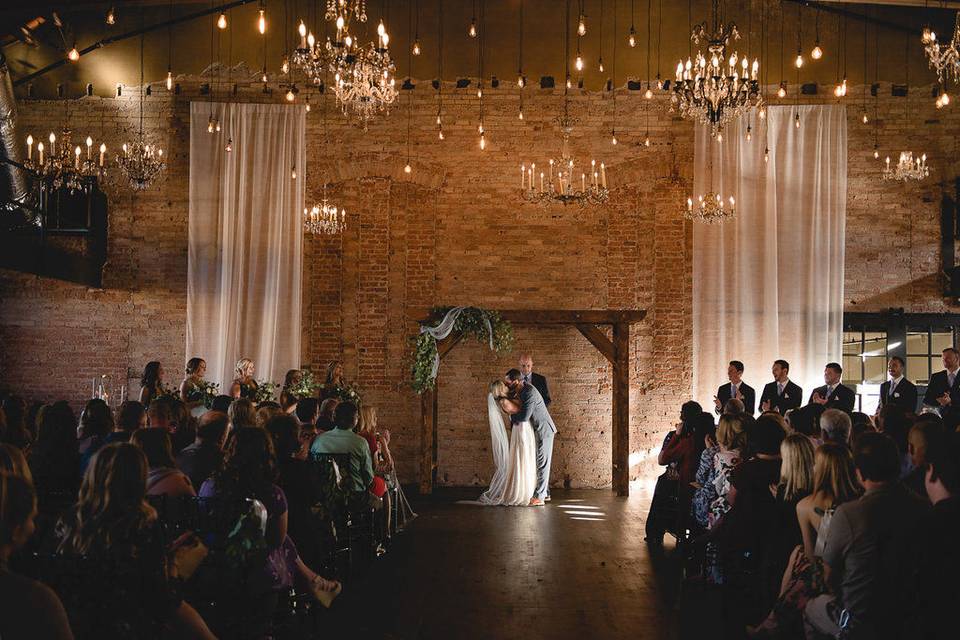 Indoor wedding ceremony