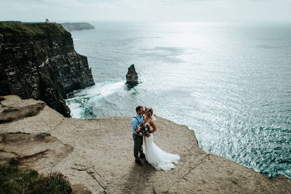 Cliff elopement in Ireland