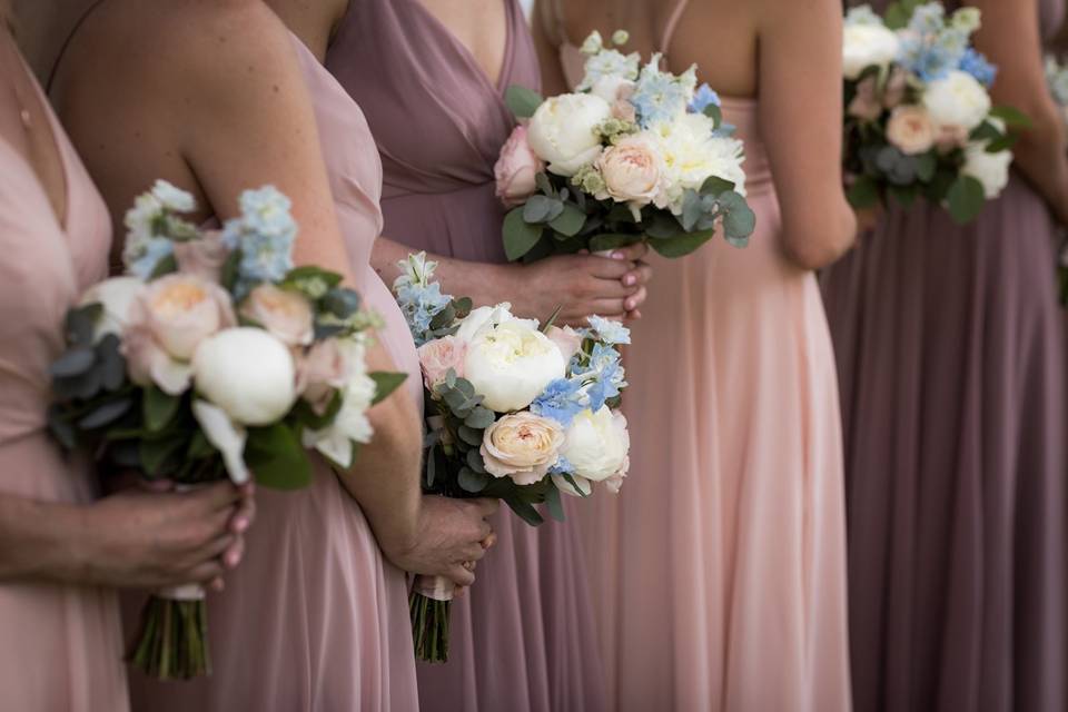 Vintage bridesmaids