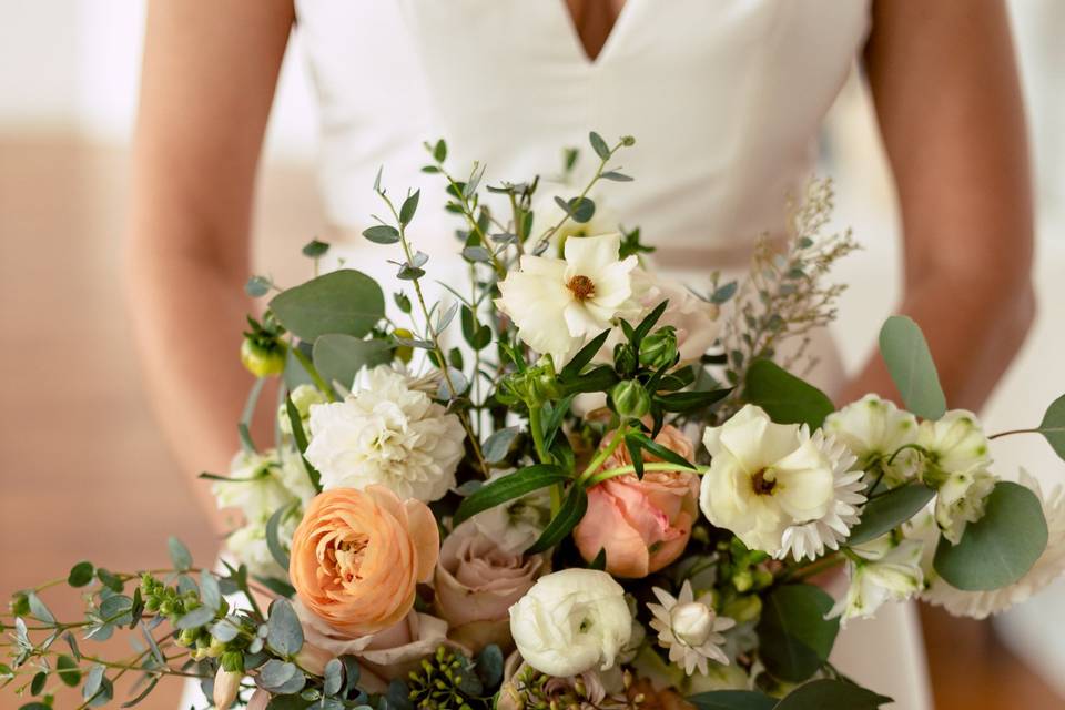 Muted Bridal Bouquet