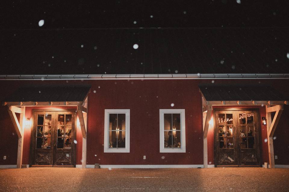 Snow at the Barn