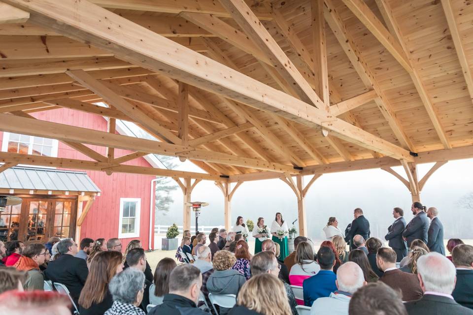 March Wedding in our pavilion
