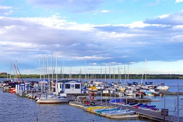 The Marina in its entirety can be viewed from The Lake House upper deck.