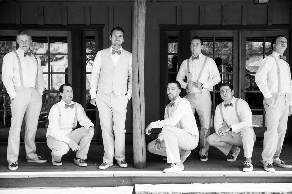 Groom and the groomsmen