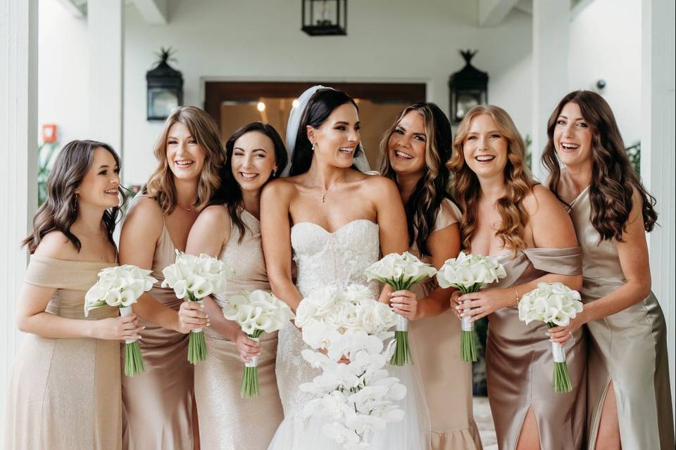 My bride with bridesmaids