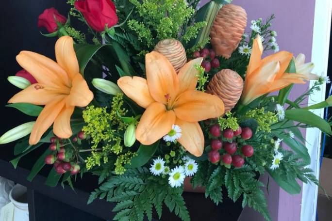 Orange flowers