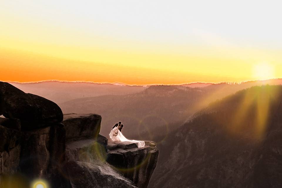 At the edge of Taft Point, CA
