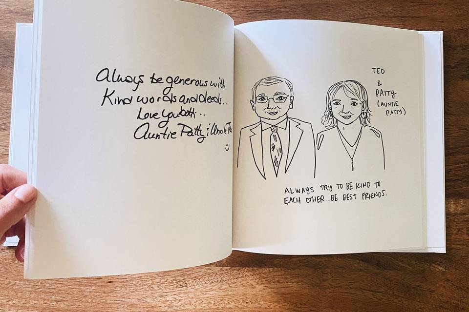 The illustrated guestbook