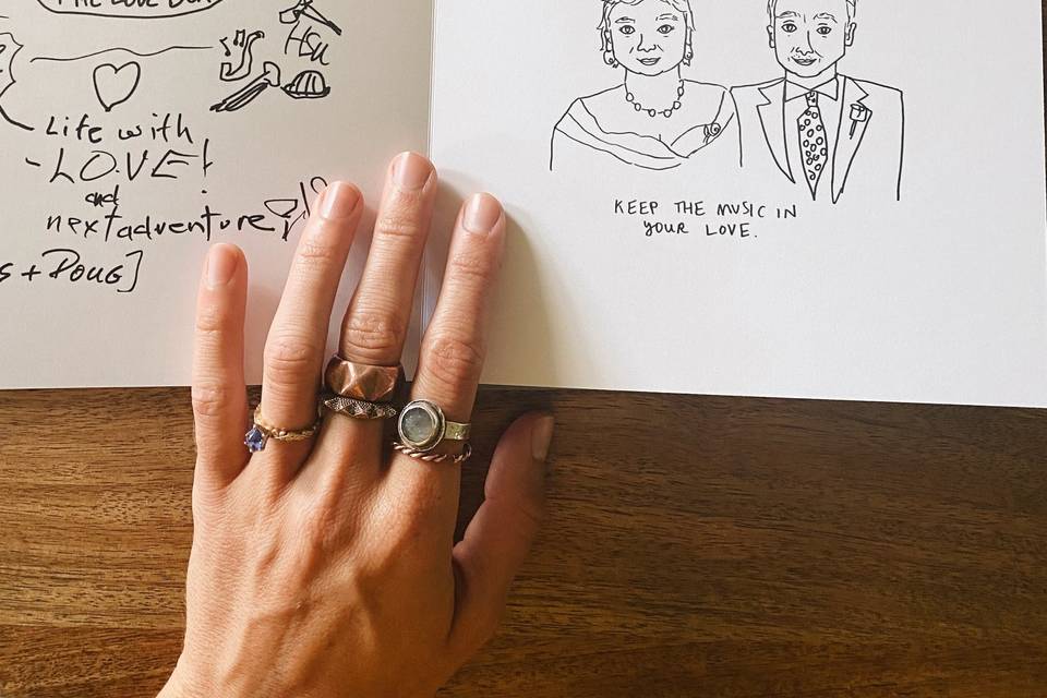 The illustrated guestbook