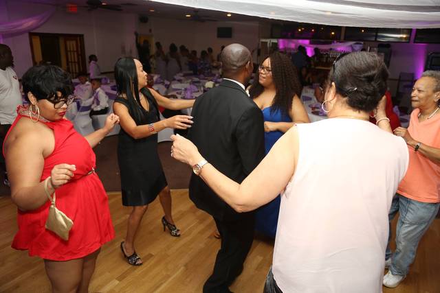 Guests dancing
